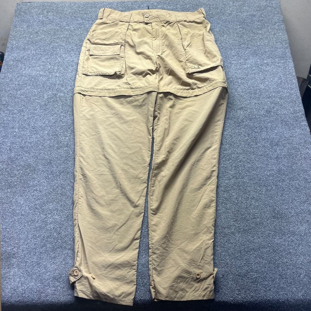 Cabela's Guidewear Mens 40 Convertible Cargo Pants Zip Off Fishing Hiking Tan